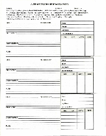 Chiropractic SOAP Note Form Side B - Thumbnail