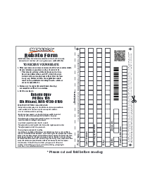 Menards Rebates Form - Thumbnail