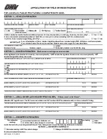 California Application for Title or Registration - Thumbnail
