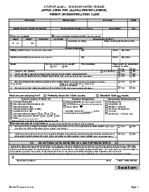 Form 478 Alaska State ID Application - Thumbnail