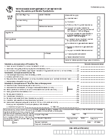 Tennessee Form FAE 170 (2023) - Thumbnail