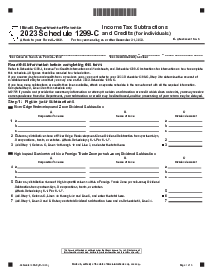 Illinois Tax Form Schedule 1299-C - Thumbnail