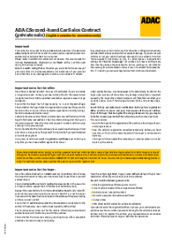 Picture of ADAC Second-hand Car Sales Agreement