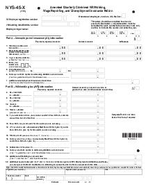 New York Form NYS-45-X - Thumbnail