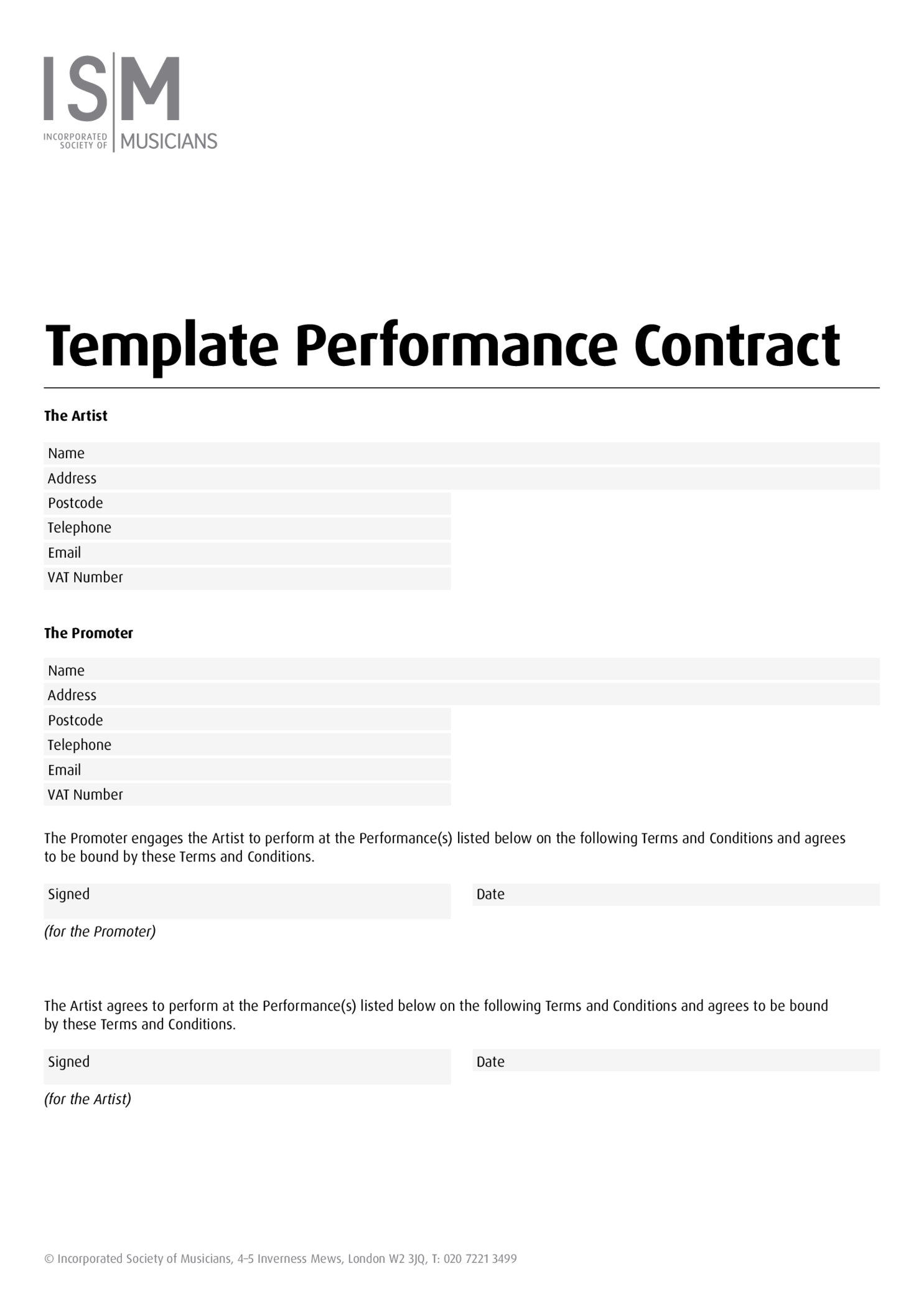 Template Performance Contract - Thumbnail