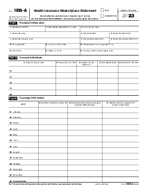 Form 1095-A - Thumbnail