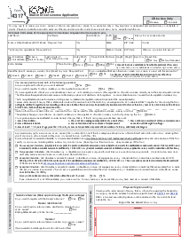 Missouri Form 4317 - Mail-in Driver License Application - Thumbnail