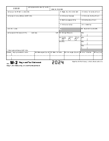 Picture of W-2 Form 2024