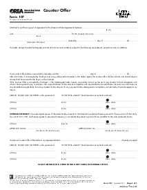 Form 107, Counter Offer - Thumbnail