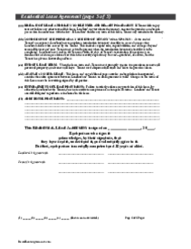 Michigan Standard Residential Lease Agreement - Thumbnail