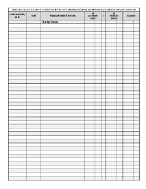 Checkbook Register Template - Thumbnail