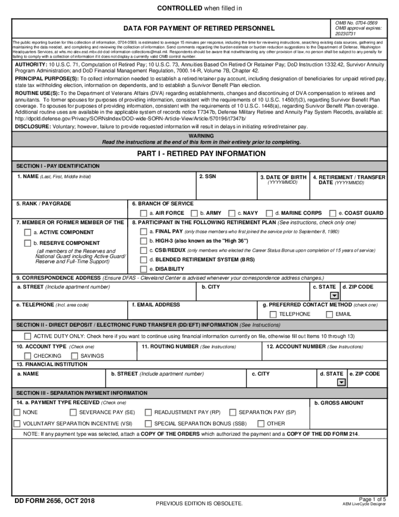 DD Form 2656