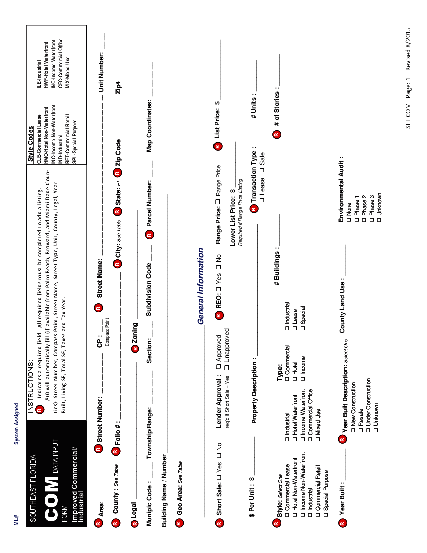 SEF Matrix