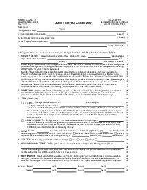 Fillable Form 68 Lease Rental Agreement - Thumbnail