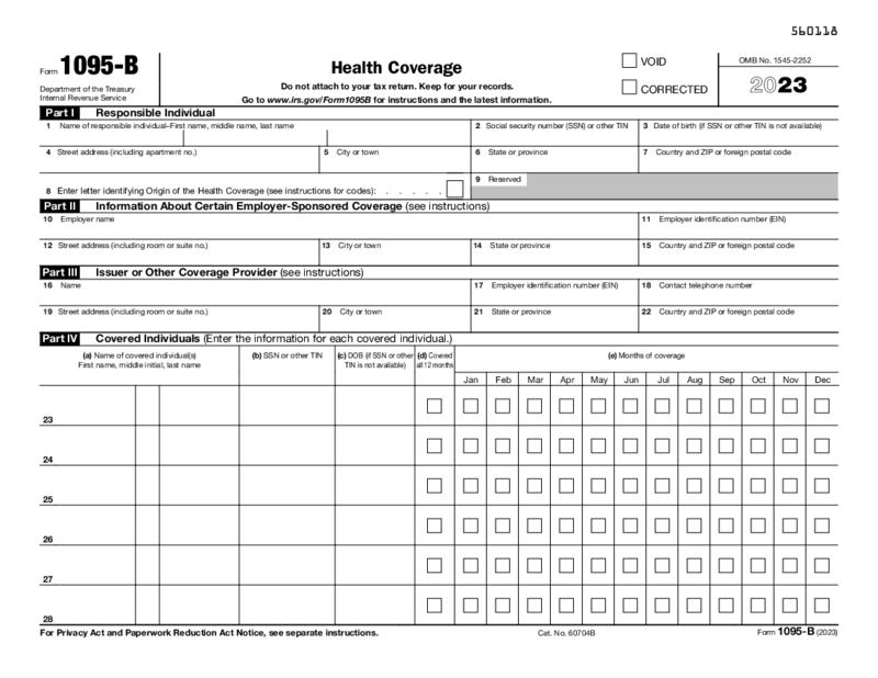 Form 1095-B (2023)