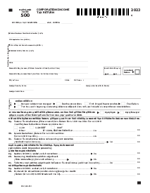 Maryland Form 500 - Thumbnail