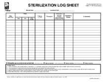 Sterilization Log Sheet - Thumbnail