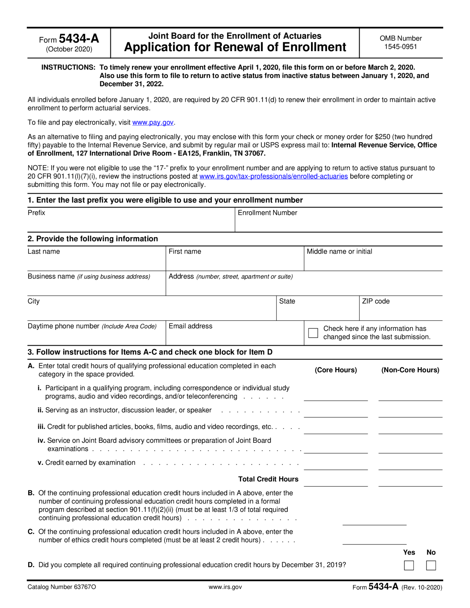 Form 5434-A - Thumbnail