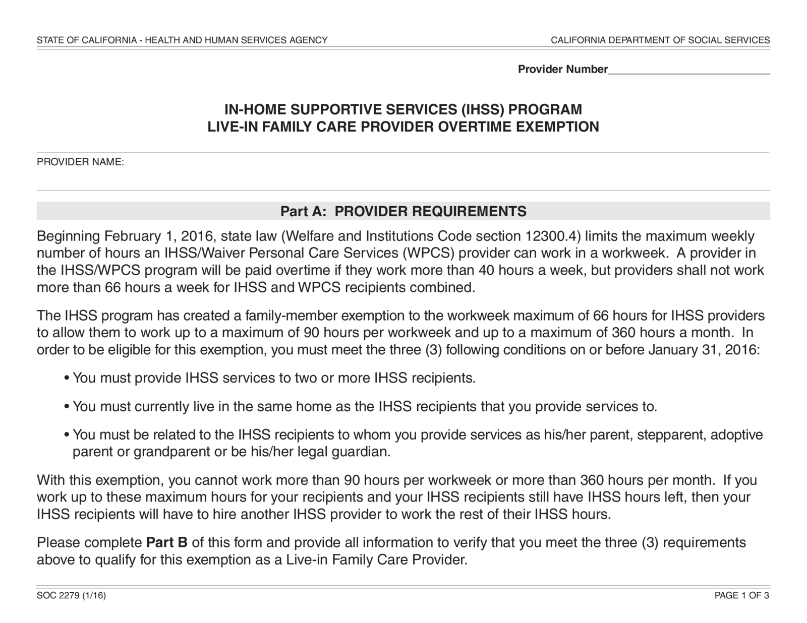 SOC 2279 Program Care Provider Overtime Exemption - Thumbnail