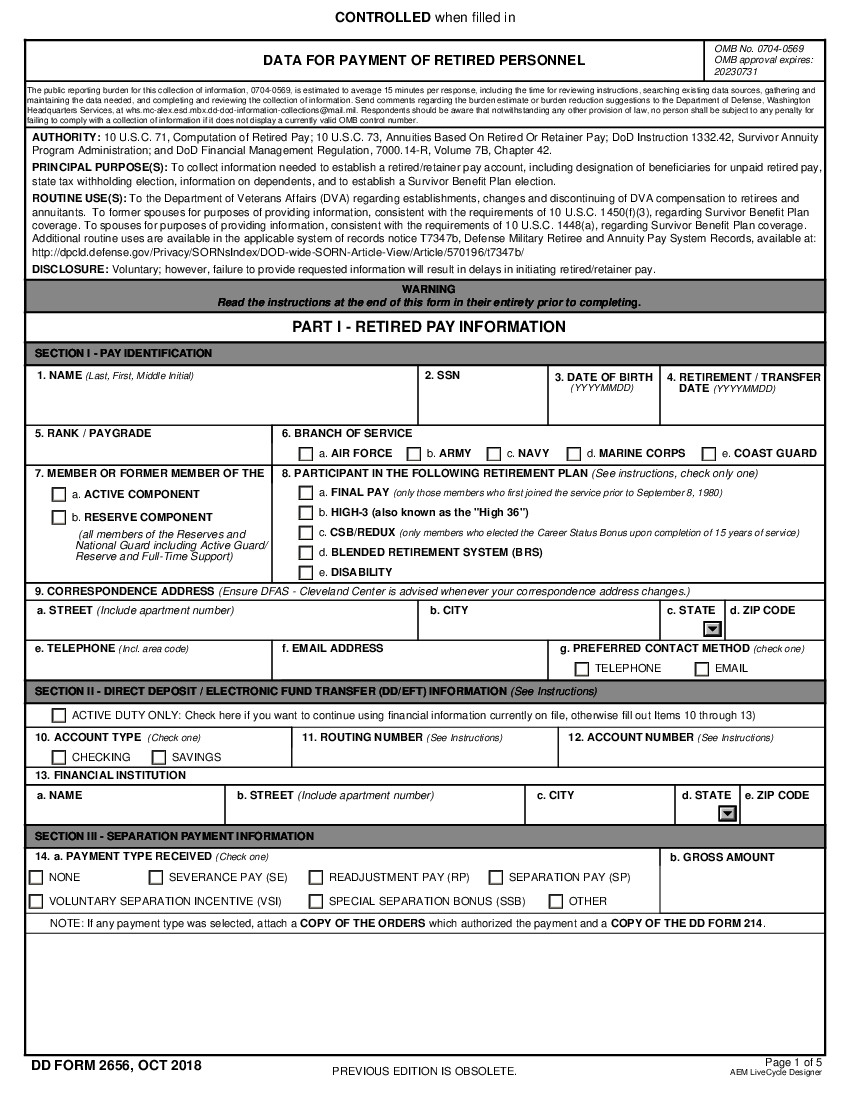 DD Form 2656