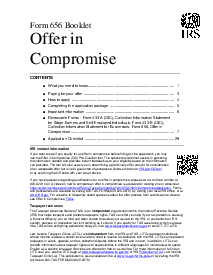 IRS Form 656-B - Thumbnail