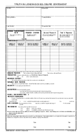 Truth in Lending Disclosure Statement - Thumbnail
