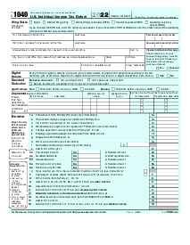 Fillable Form 1040 (2022) - Thumbnail