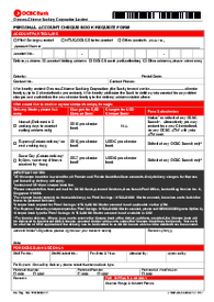 Fillable Fillable Ocbc Cheque Book Request - Thumbnail