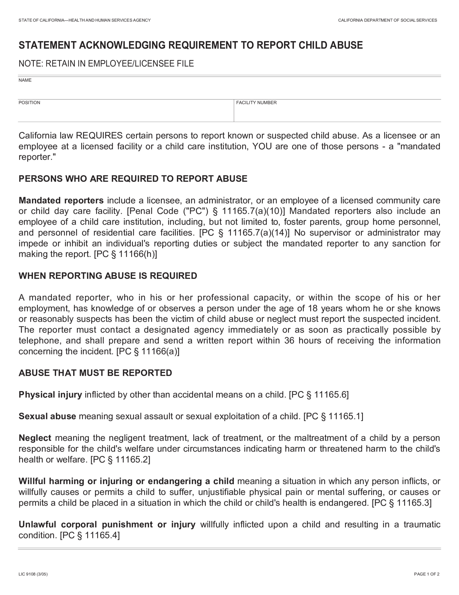 Fillable LIC 9108 - Thumbnail