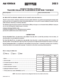 Arkansas Form AR1000CE - Thumbnail