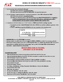 Form 3913 - Georgia Department of Public Health - Thumbnail