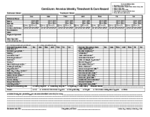 CareGivers America Weekly Timesheet and Care Record - Thumbnail