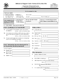 Fillable USCIS I-864EZ (2021) - Thumbnail