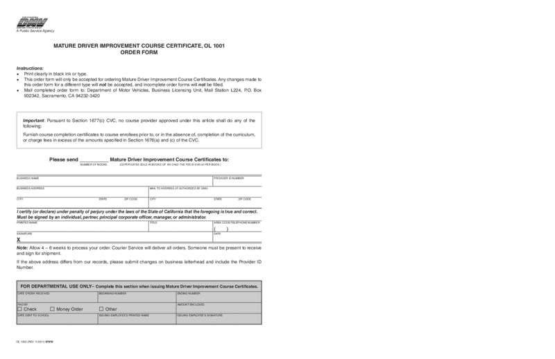 CA DMV OL 1001