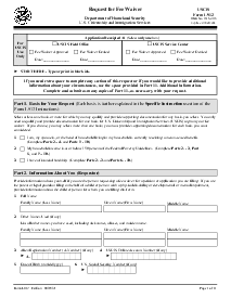 Form I-912 - Thumbnail