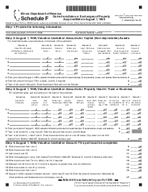 Illinois Tax Form 1040 Schedule F - Thumbnail