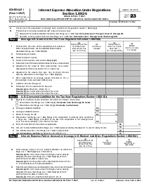 Schedule I Form 1120-F (2023) - Thumbnail