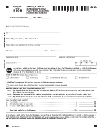 Maryland Form 510E (2021) - Thumbnail