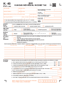 Kansas Form K-40 - Thumbnail