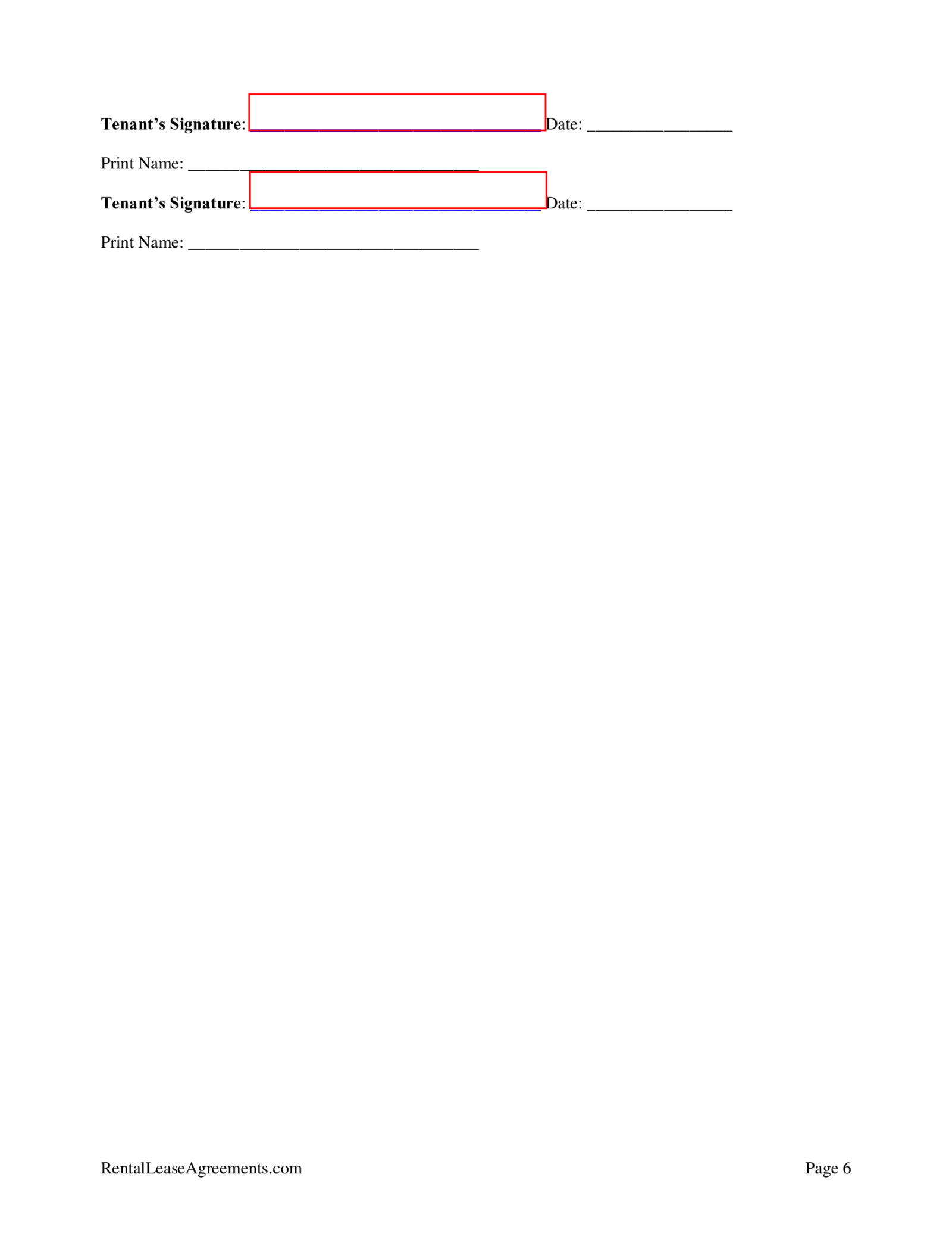 Ohio Residential Lease Agreement - Thumbnail