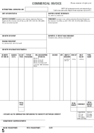 Commercial Invoice - Thumbnail