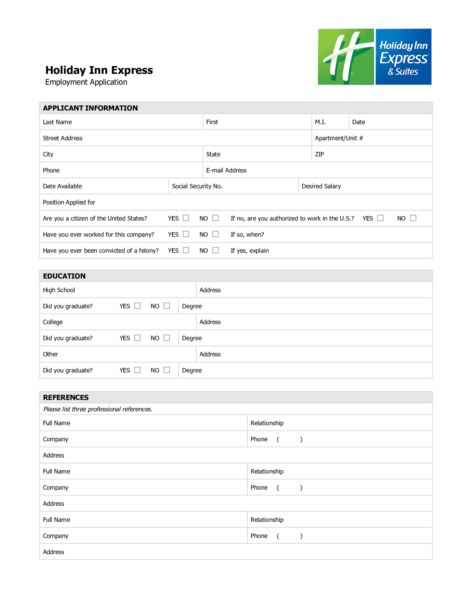 Holiday Inn Application - Thumbnail