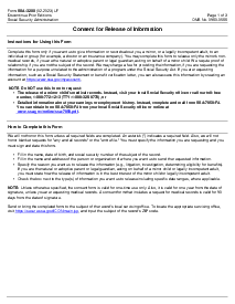 Fillable SSA-3288, Consent for Release of Information - Thumbnail