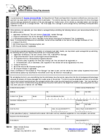 Fillable Form 5043 - Notice of Vehicle Titling Requirements - Thumbnail