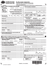 Fillable Tax File Number Declaration - Thumbnail
