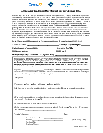 Walmart Medical Leave of Absence Request Form - Thumbnail