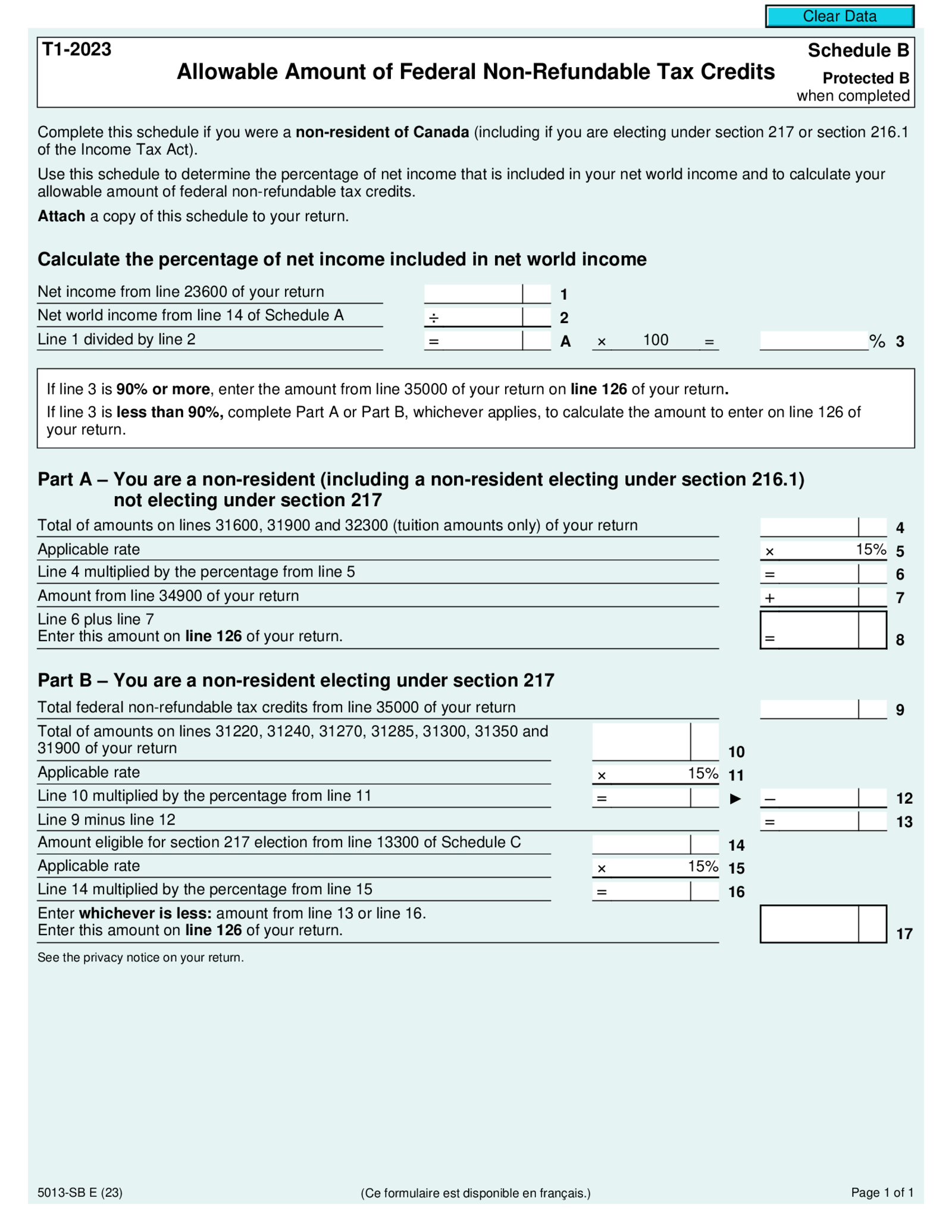 Form 5013-SB - Thumbnail