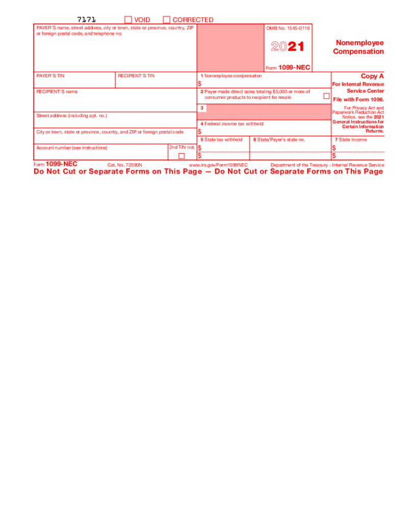 Form 1099-NEC (2021)