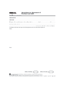 OREA Form 120, Amendment to Agreement of Purchase and Sale - Thumbnail