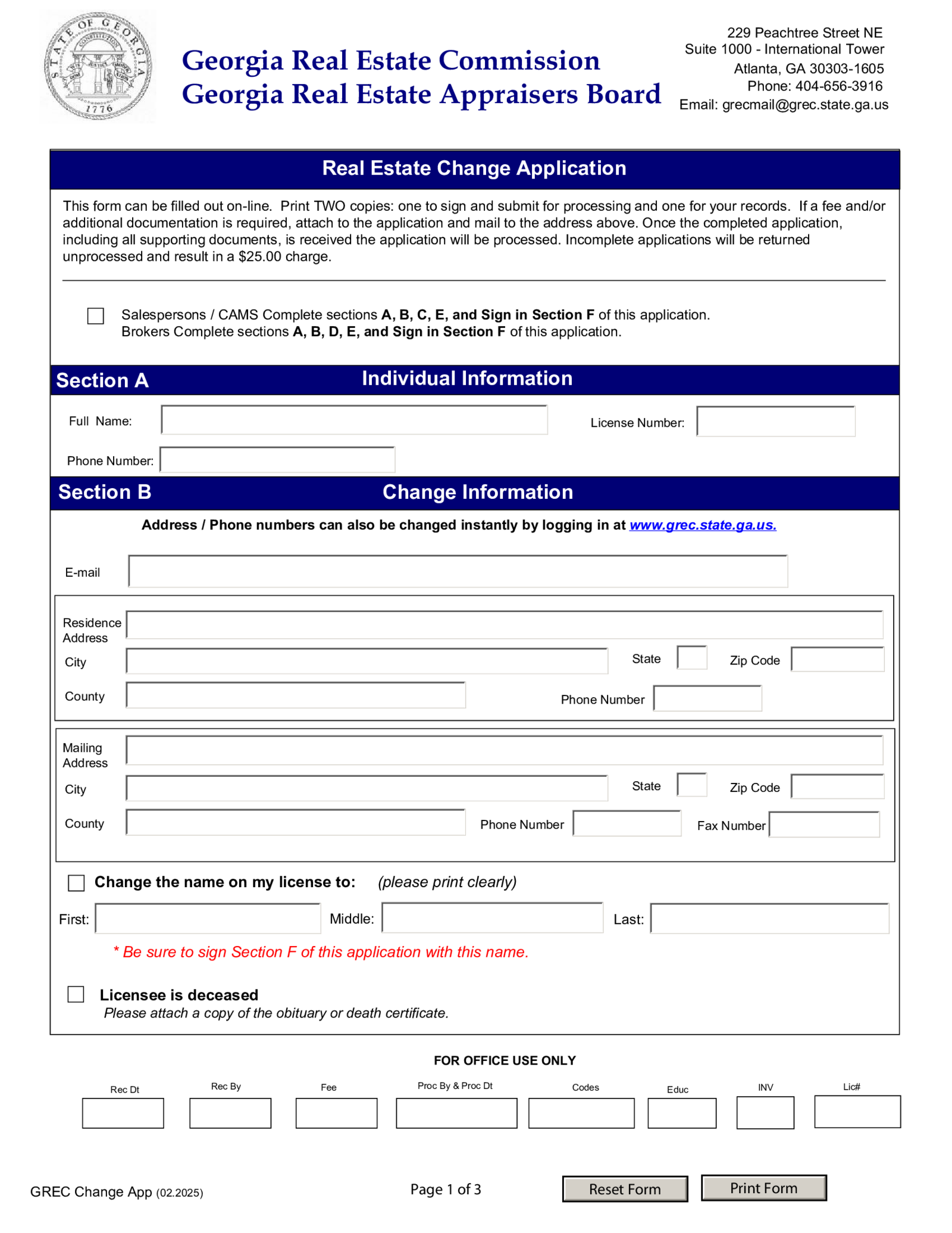 GREC Change Application - Thumbnail